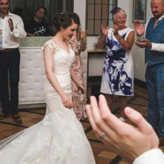 Bride dancing in Ravello